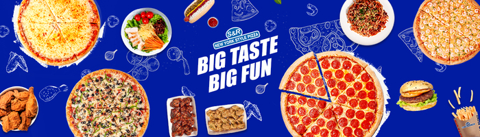 S&R New York Style Pizza Promotional banner