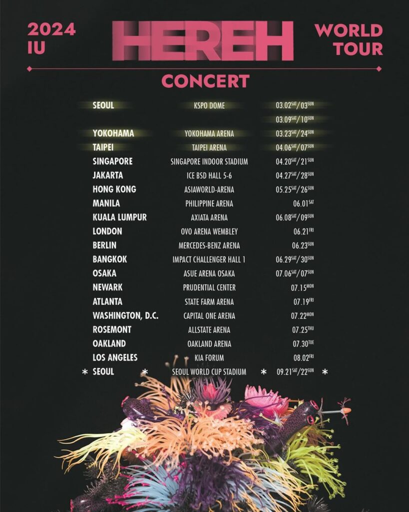 IU Her World Tour Concert Poster