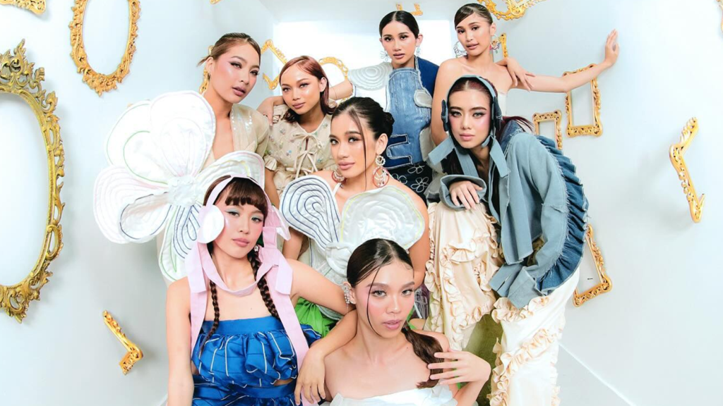 bini p-pop girl group white theme photoshoot