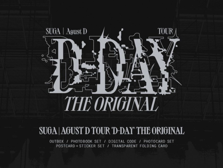Agust D TOUR 'D-DAY' Original Poster Set possster