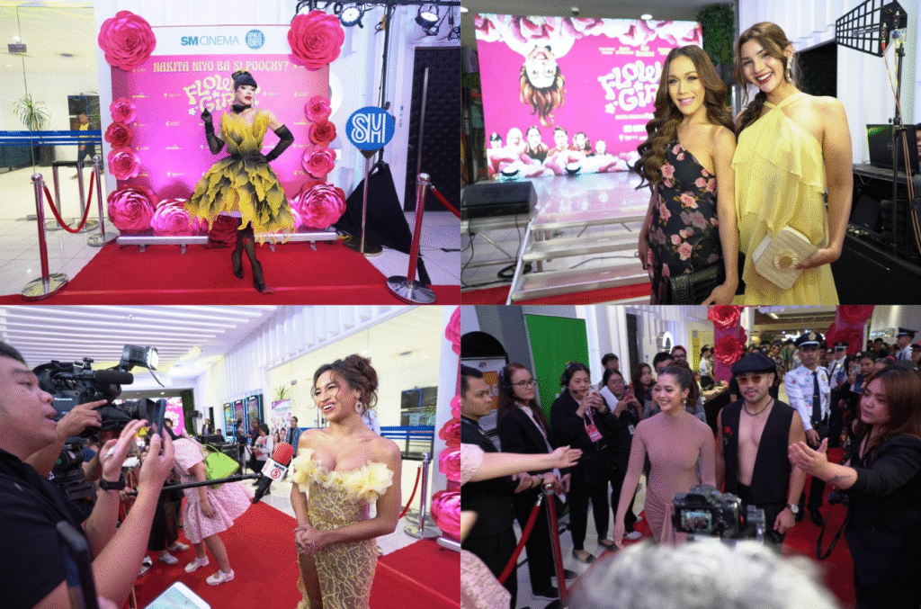 NAIA Black Angel Galang on the red carpet KaladKaren and Jamie Casiño Sue Ramirez and Direk Fatrick Tabada on the red carpet