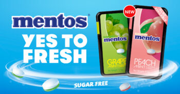 Mentos rolls out Grape Mint and Peach Mint, sugar-free fruity mints that blend juicy flavour with icy coolness, giving Gen Z professionals an instant refresh during commutes, meetings, and side hustles. Now in supermarkets and convenience stores across the Philippines.