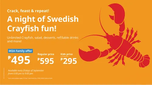 IKEA Pasay offers all-you-can-eat crayfish