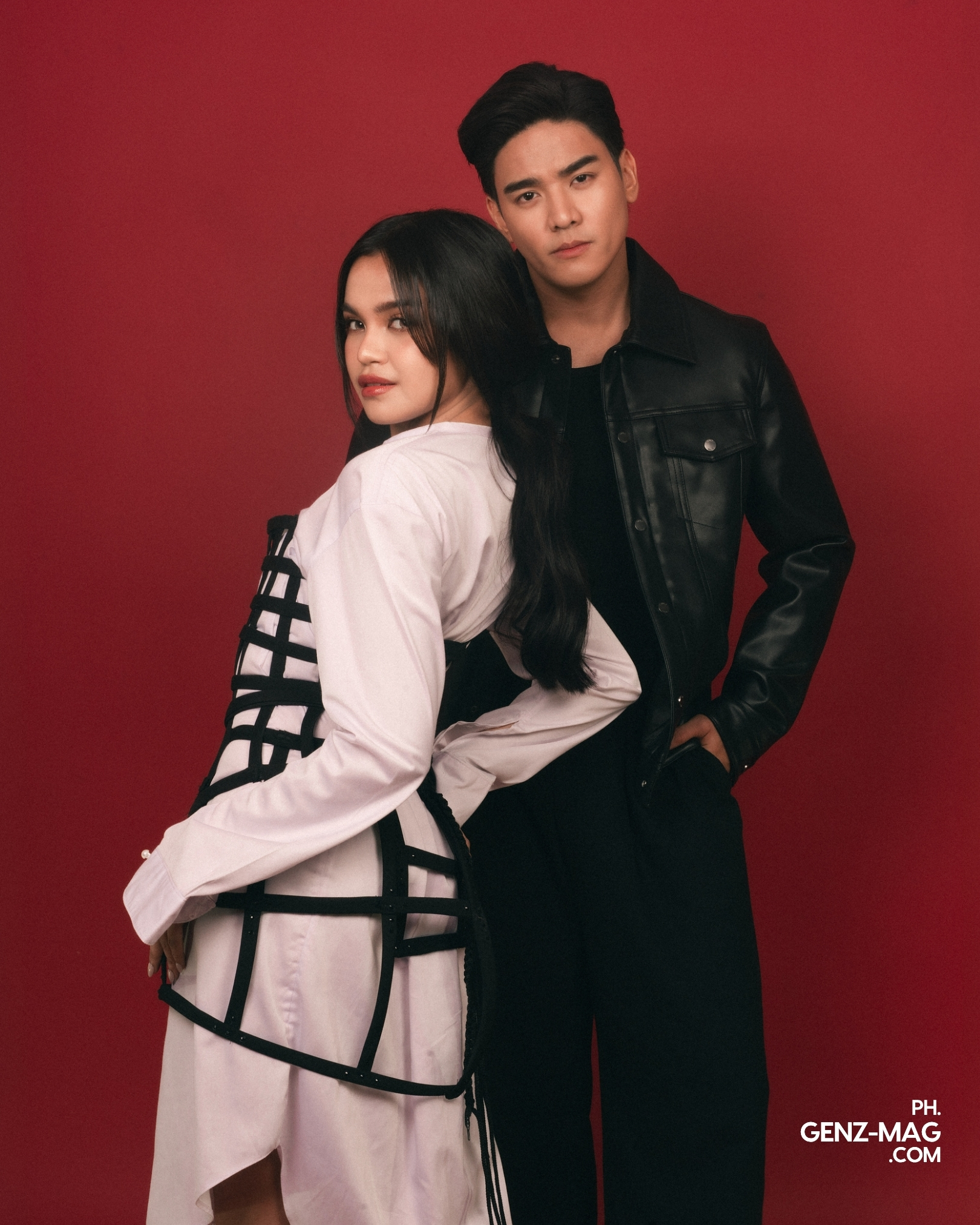 Michael Sager and Zephanie posing together for GEN Z Magazine's September 2026 cover story