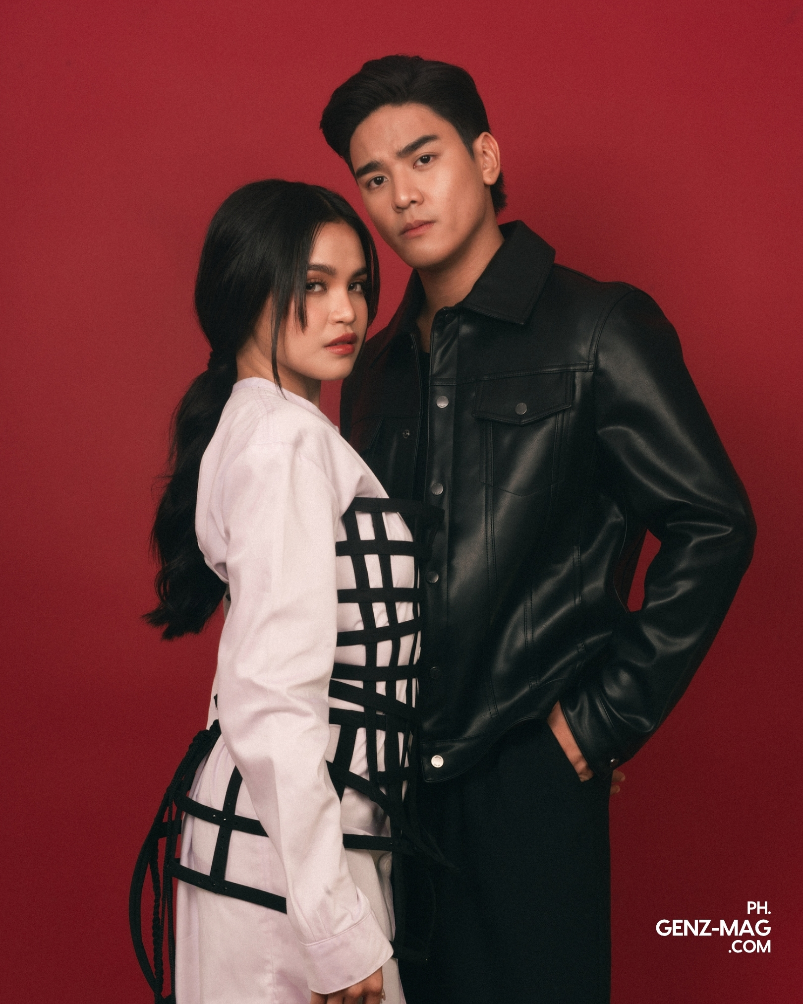 Michael Sager and Zephanie posing together for GEN Z Magazine's September 2026 cover story